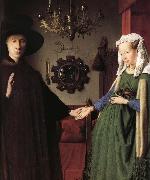Jan Van Eyck Details of Portrait of Giovanni Arnolfini and His Wife USA oil painting artist